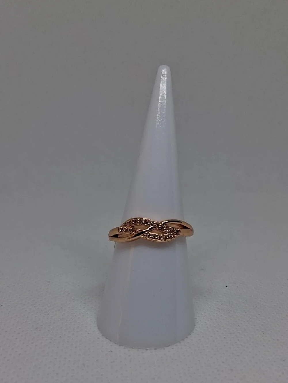 Rose Gold-Filled Infinity Twist Ring - Size 8